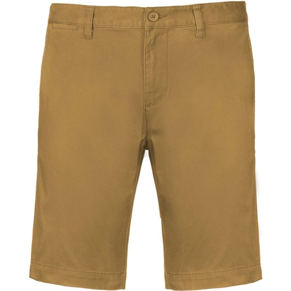 Kariban Mens Chino Bermuda Shorts / Camel